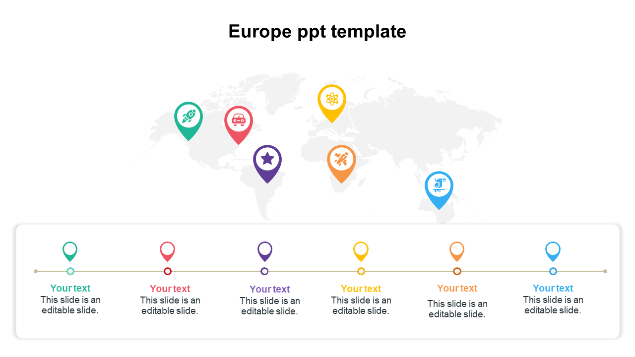 Europe ppt template 
